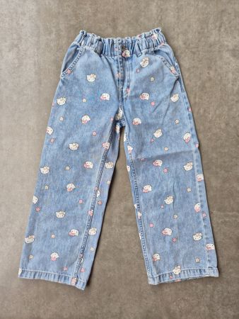 Wide Leg Paperbag Jeans von H&M Gr. 116