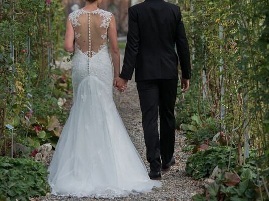 Vestiti: Spitzenhochzeitskleid – Usato da Chur venduto da steffeli04
