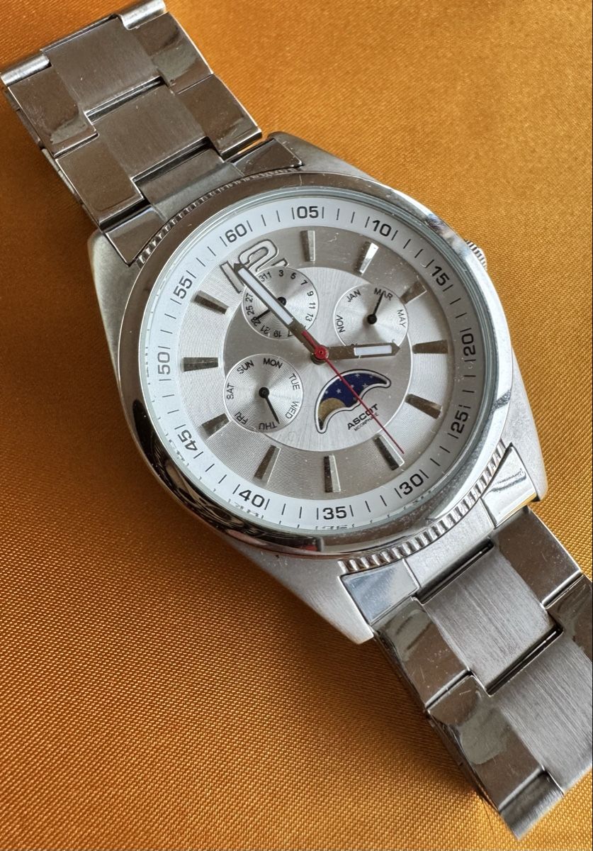 Orologi: Ascot Herrenuhr,Moondphase NOS – Nuovo (secondo la descrizione) da Untersiggenthal venduto da TimeandShine 3