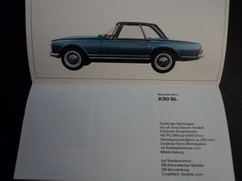 Prospekt Mercedes-Benz Programm 1965 230SL 230S 300SEL 600