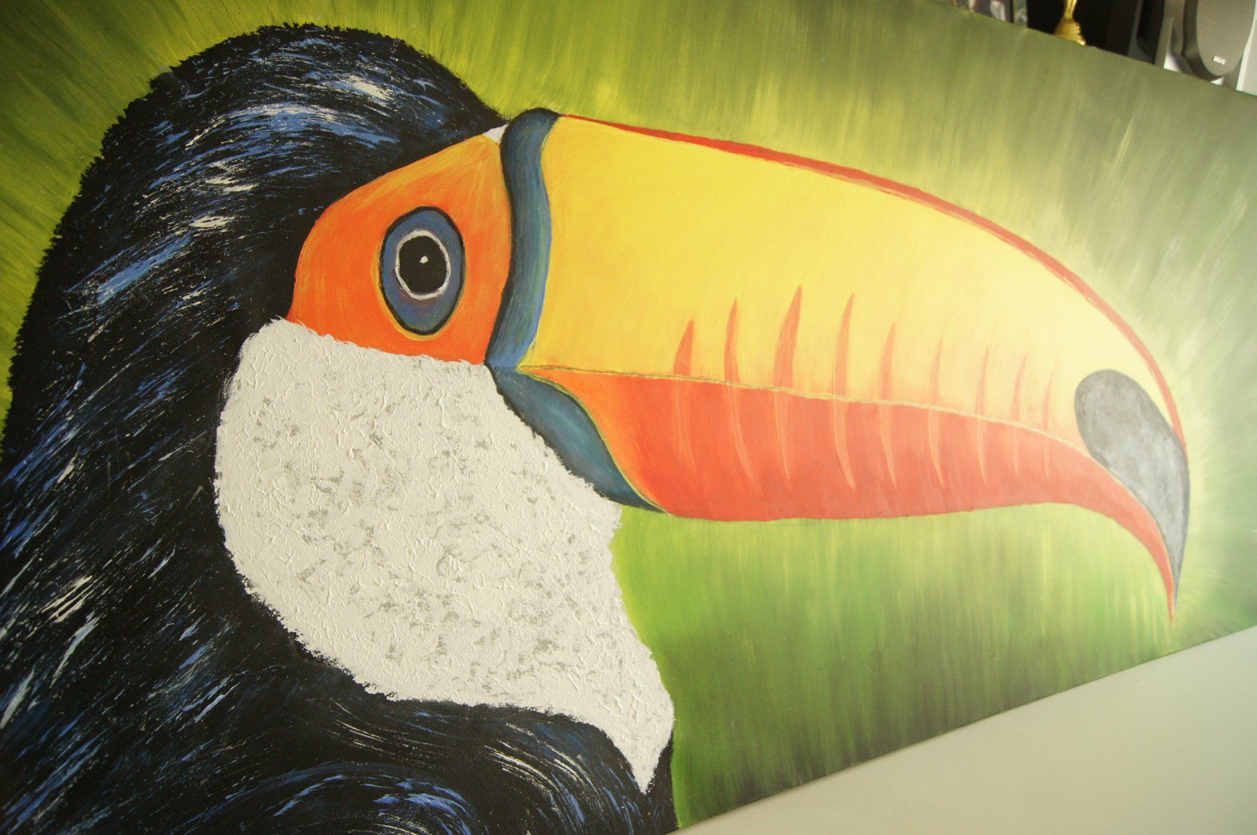 Dipinti: Grosses Gemälde: Tucano – Nuovo (secondo la descrizione) da Fribourg venduto da erw_68dx 2