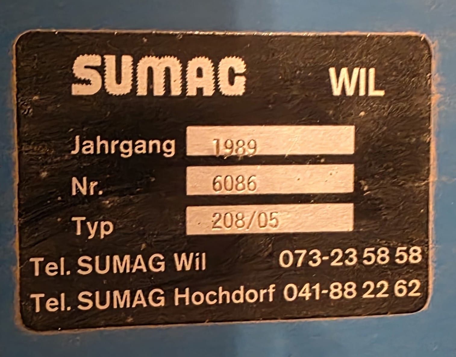 Alle Maschinen: SUMAG Heulüfter / Heubelüftung Typ 208/05 – Defekt aus Teufen ZH von Nittsu 2