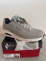 Sketchers Uno Light Gray / Grau Grösse 42.5 Herren NEU