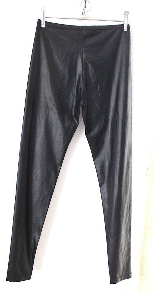 Leggings: Schwarze, Glänzende Legins, verm. S/M. – Usato da Locarno venduto da madame-tus-sauds 1