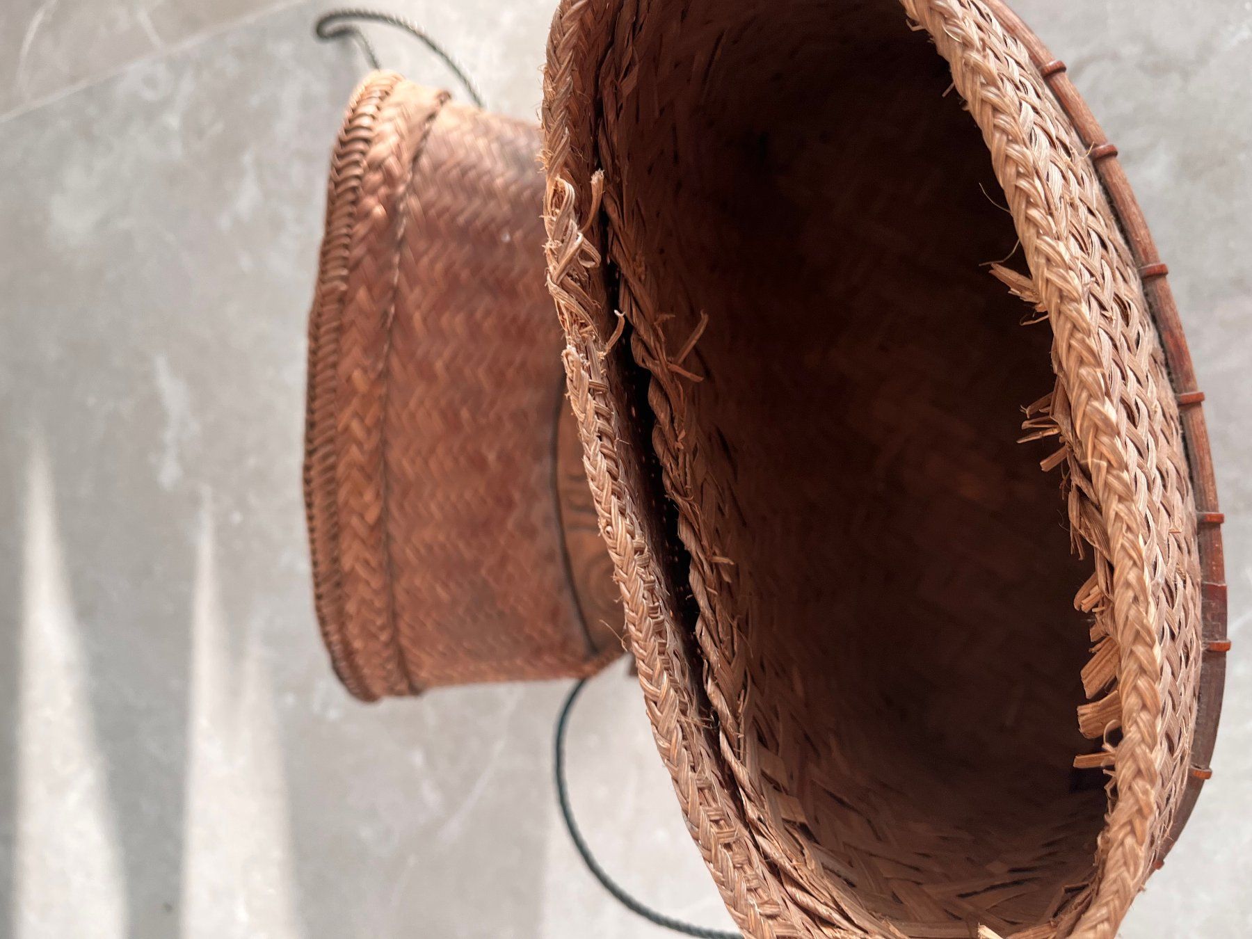 Borse da donna: Handgemachte Holz-Rattan Tasche Vintage Boho – Usato da Untersiggenthal venduto da Sofie013 4