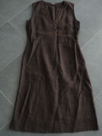 100% LEINEN - KLEID GR. 38/ ***