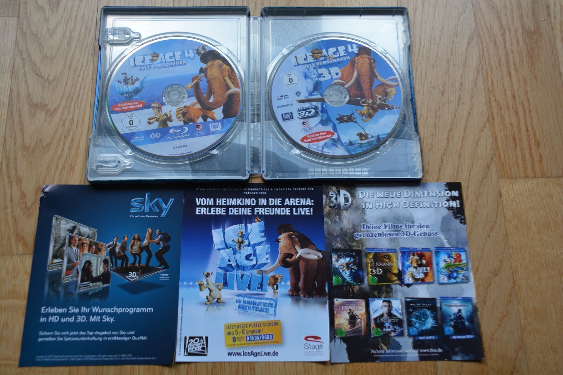 Alle DVDs: Top: Blu Ray 3D - Ice Age 4 3D Steelbook – Neu (gemäss Beschreibung) aus Biel/Bienne von Secondhand_Shop 2