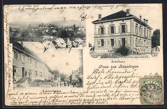 Ansichtskarten: Basadingen, Schulhaus, Schmiedgasse und  – Gebraucht aus Berlin von bartko-reher