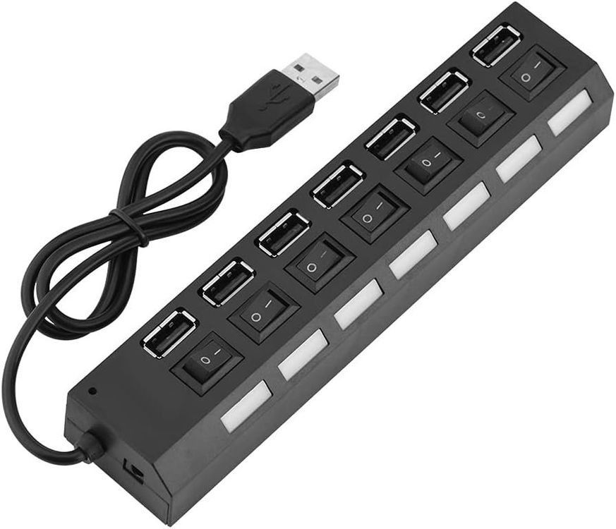 Multi 7-Port USB 2.0 HUB Universelle Kompatibilität On-Off | Kaufen auf ...