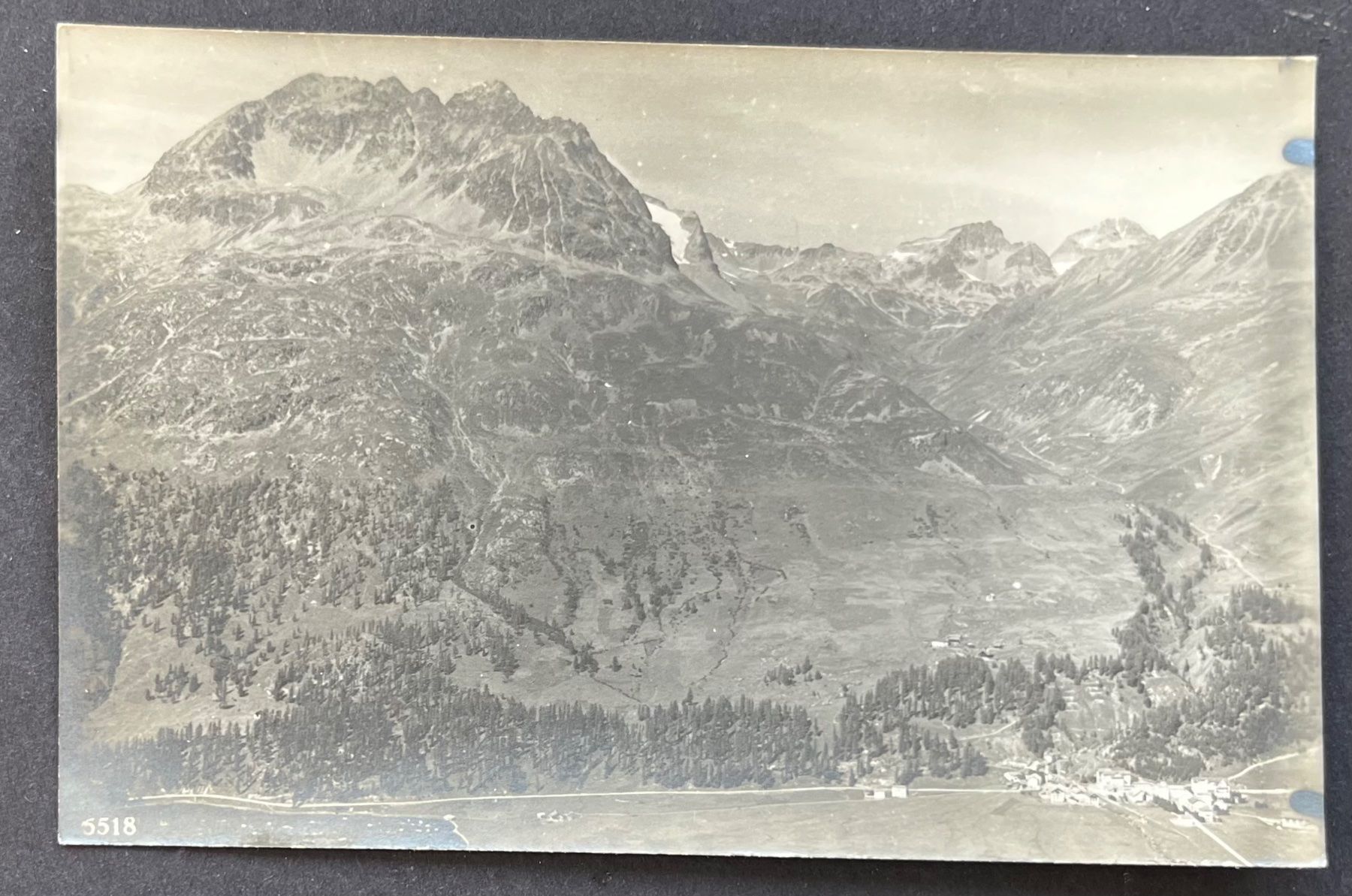Cartoline postali: Campfèr mit Suvrettapass, ca. 1920 – Usato da Wabern venduto da DaxKarten-75