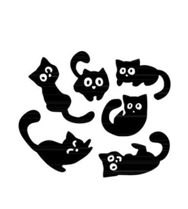 Schablonen: Neues Stanzschablonen-Set  Katzen / Büsi – Neu und originalverpackt aus Effretikon von wenuss 2