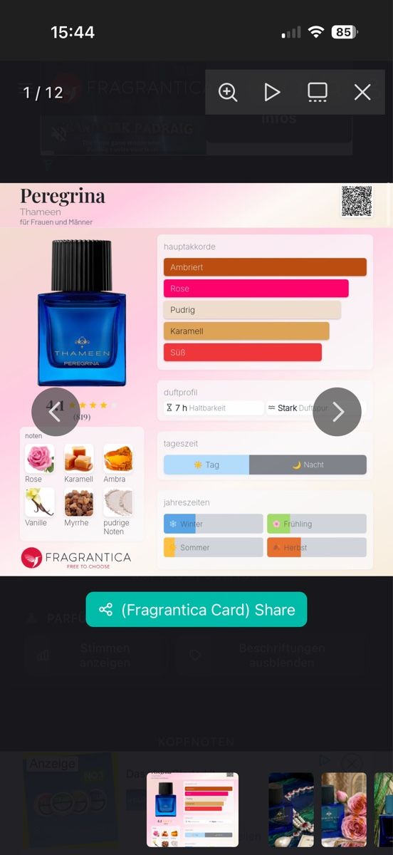 Profumi & Eau de Toilette: Thameen Peregrina,2 ml – Usato da Sursee venduto da nst_czk2 2