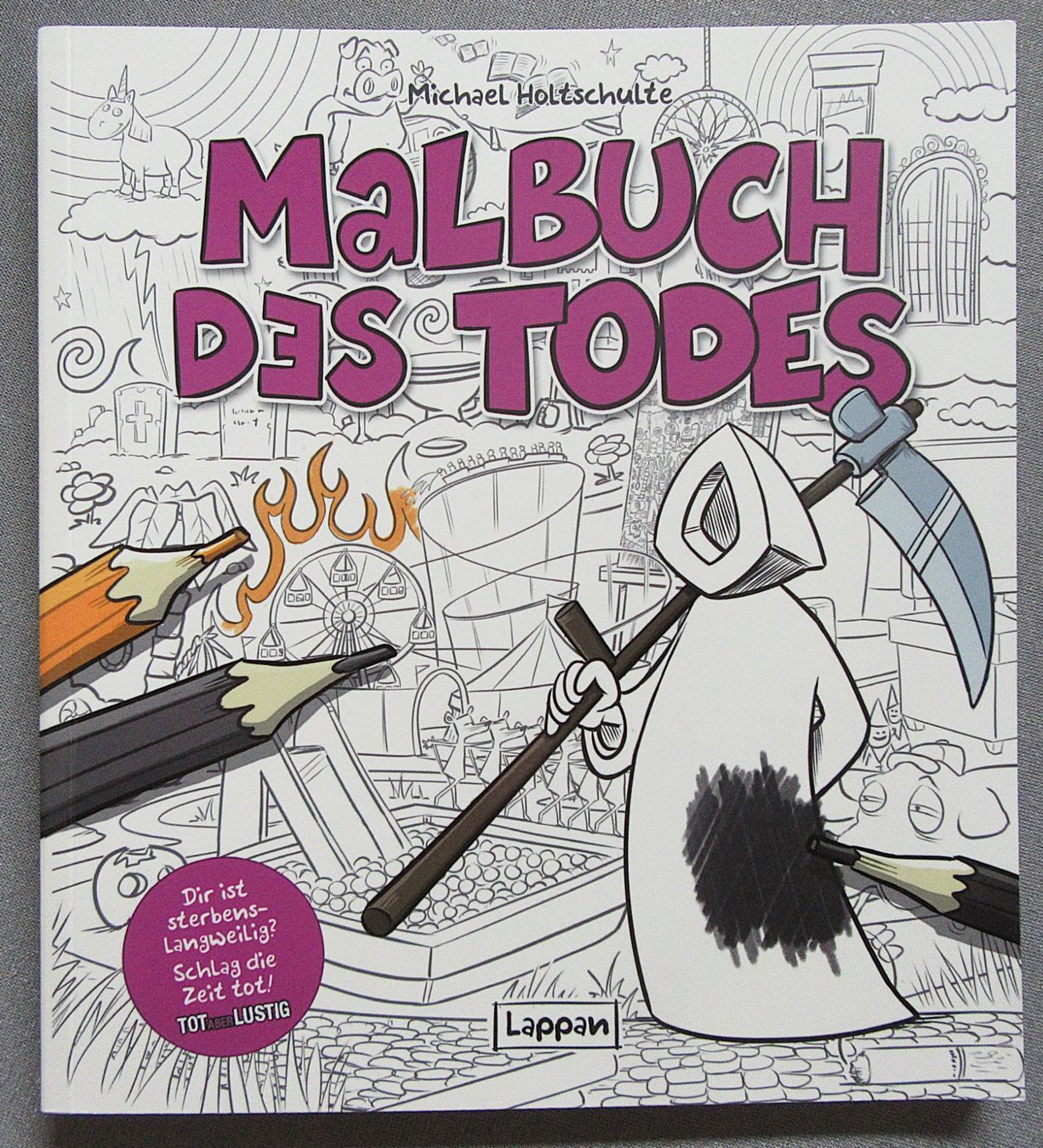 Libri: Malbuch des Todes - Dir ist sterbenslangweilig ? – Usato da Auenstein venduto da Padabimbim