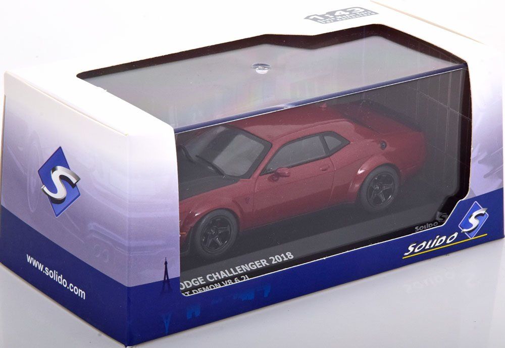 Dodge Modellini d'auto: Dodge Challenger Demon 2018 Octane red met. / matt-schwarz – Nuovo e nell'imballaggio originale da Gerlafingen venduto da espero88 3