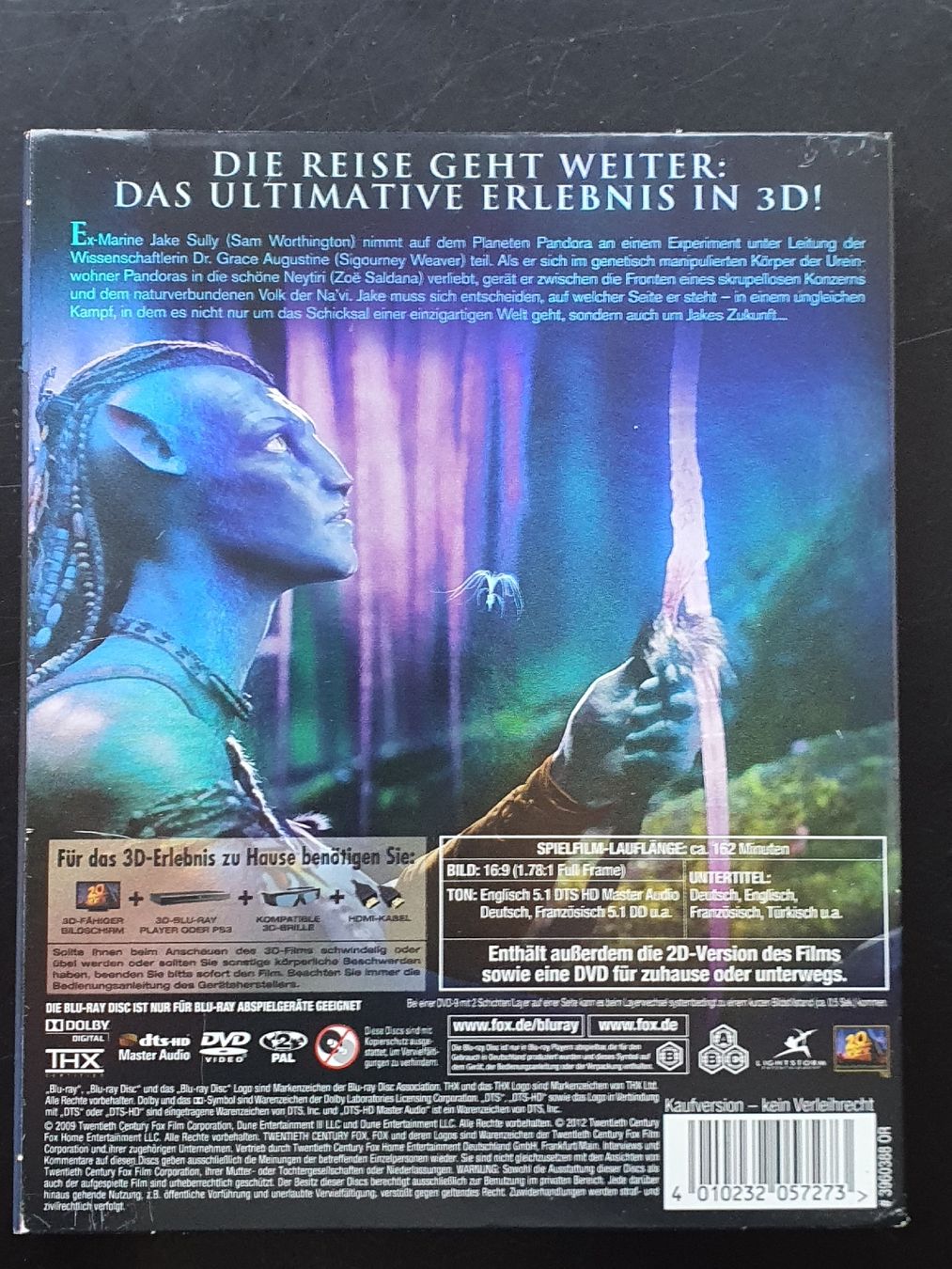 Tutti i DVDs: Avatar 3D Edition Blu-ray + DVD – Usato da Zürich venduto da TimZurich1 1