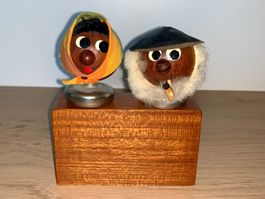 Mid Century Teakholz 50er 60er Zapfenfigur Danish Design