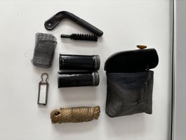 Militär-Putz-Tasche mit Original-Inhalt