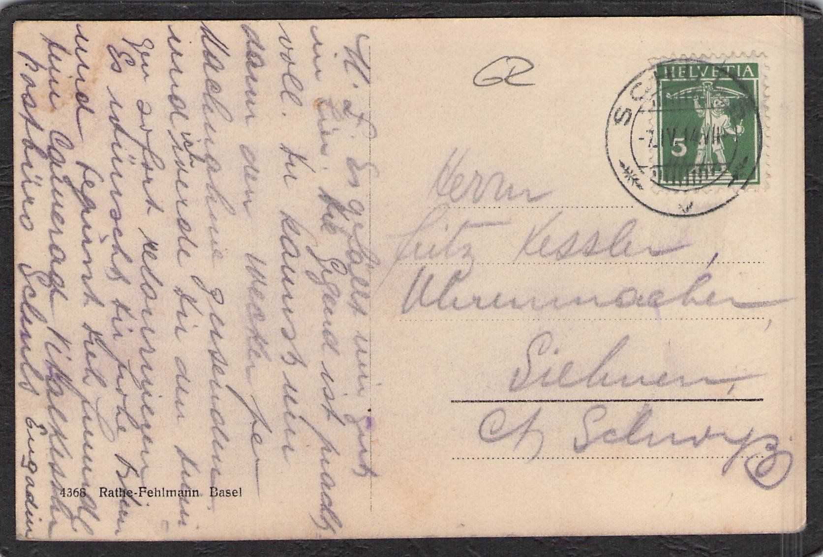Ansichtskarten: #Schuls mit Vulpera GR , gel. 1914 – Gebraucht aus Reichenburg von Pipo-67 1