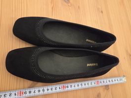 schwarze Ballerina, schwarzer Strass, 38.5/39