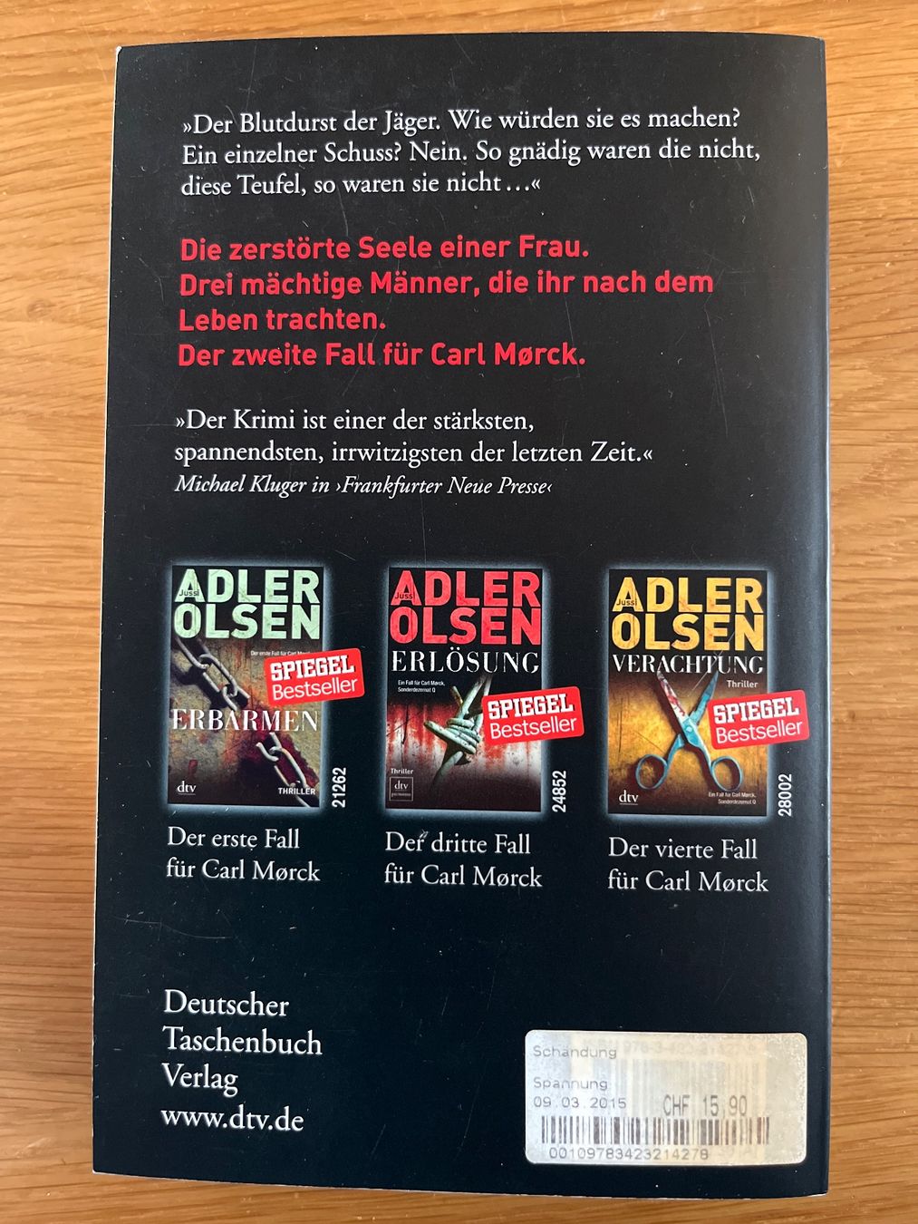 Libri: Jussi ADLER-OLSEN - Schändung – Usato da Niederbüren venduto da mab_nw5h 1
