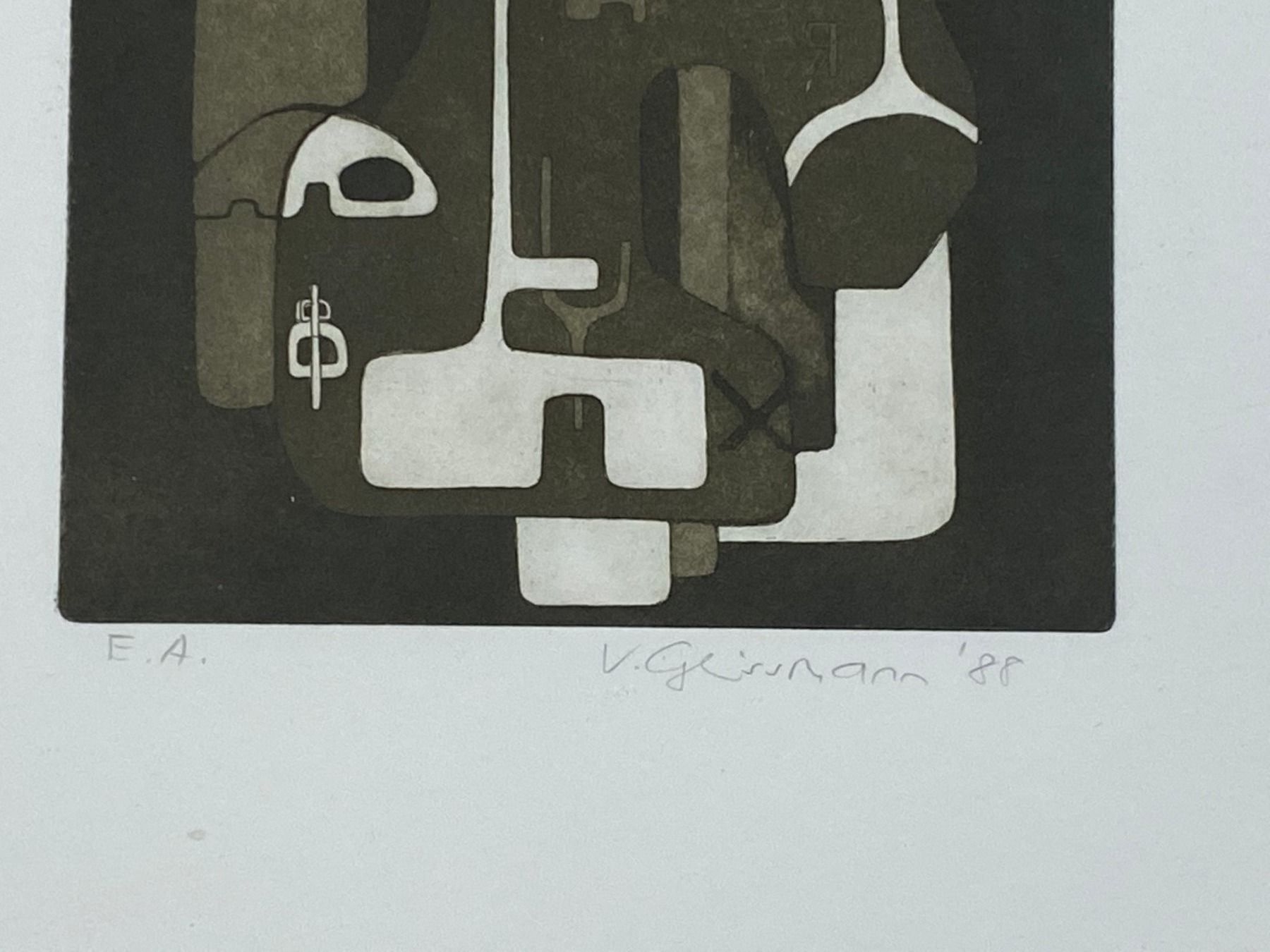 Grafica & Litografie: EA Lithografie Verena Geissmann gerahmt – Usato da Vaduz venduto da Unikate-Markt 2