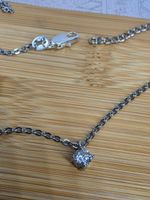 Collier argent avec diamant de moissanite de 0,2 ct certifié