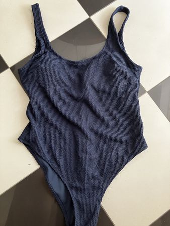 Badeanzug H&M, dunkelblau, Gr 40, neu!