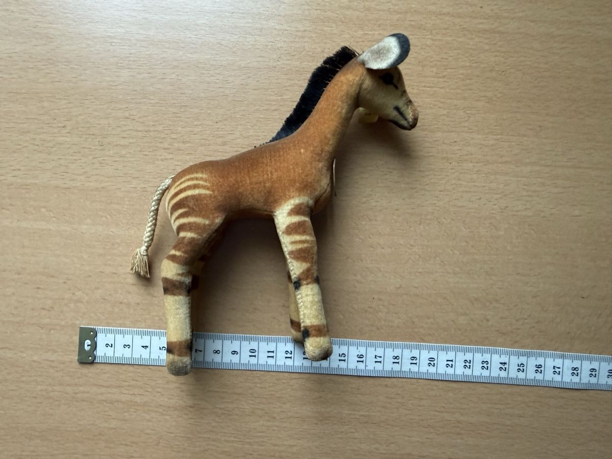 Steiff Spielzeuge: Vintage Steiff Plüschtier – Okapi – Gebraucht aus Lamone von LaCantinaMagica 5