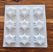 Seifen-Kerzen Silikonform Mold/Sterne/Stars/Weihnachtssterne