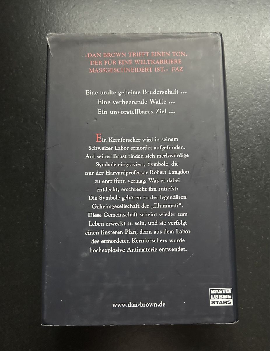 Libri: Buch Illuminati DAN BROWN – Usato da Brislach venduto da gre_t5pb 2