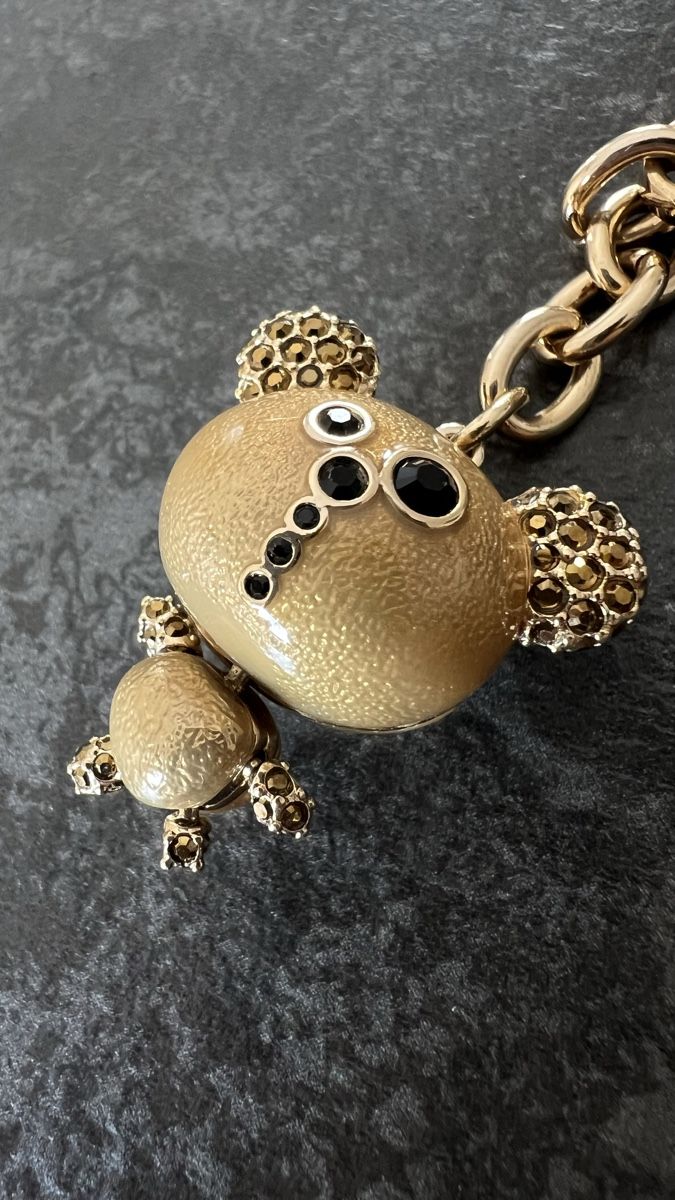 Swarovski Portachiavi: Porte-clés ours doré Swarovski – Nuovo (secondo la descrizione) da Nyon venduto da stylevintage79 5