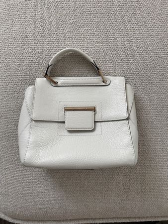 Furla Tasche Lederhandtasche, weiss, Top Zustand!