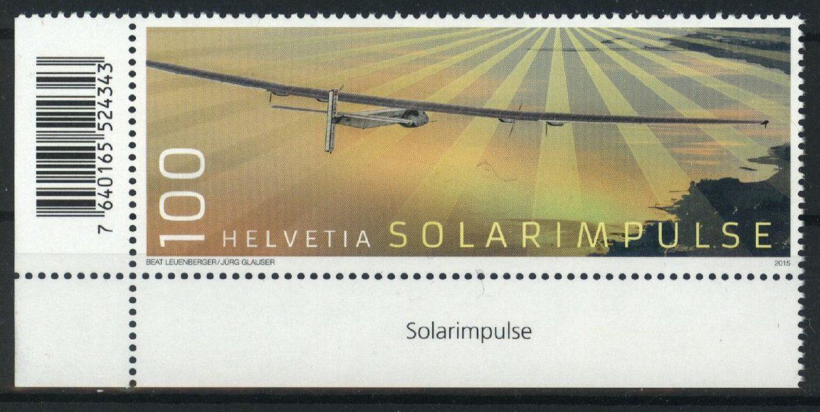 Alle Briefmarken: 2016, Sondermarken Solar Impulse ** – Neu (gemäss Beschreibung) aus Willisau von Vollstempel