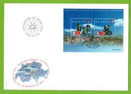 2004 FDC Veloland Schweiz  Block blanco LP