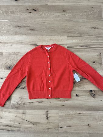 NEU mit Etikett: Roter Damen-Cardigan / Strickjacke gr L