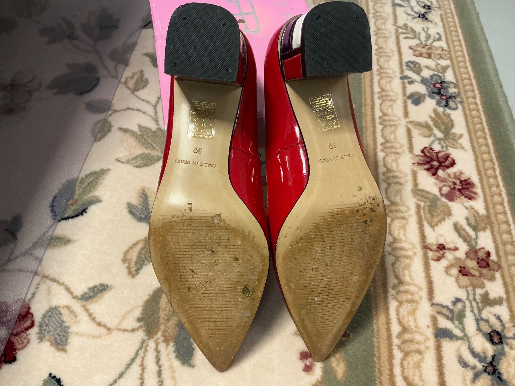 Scarpe da donna: Roberto Botella Damen Pumps Gr. 39 Lackleder Rot – Usato da Sennhof venduto da Svetik100 3