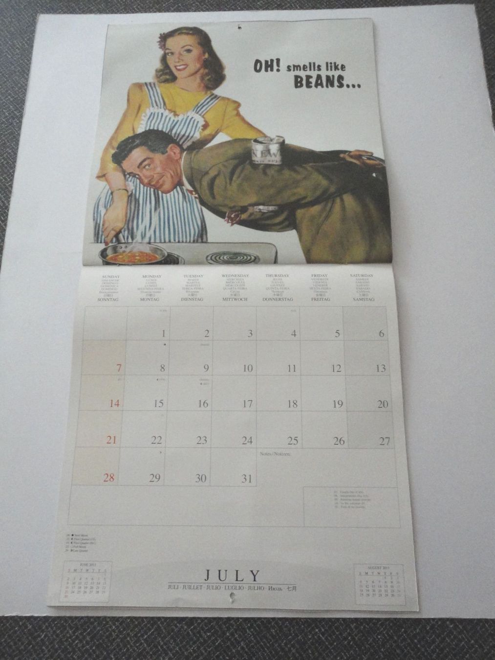 Calendari: Retro Kalender/Küchenkalender Repro-Druck – Usato da zürich venduto da parts5060 3