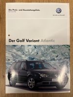 Prospekt VW Golf Variant Atlantic, 2006 Top!