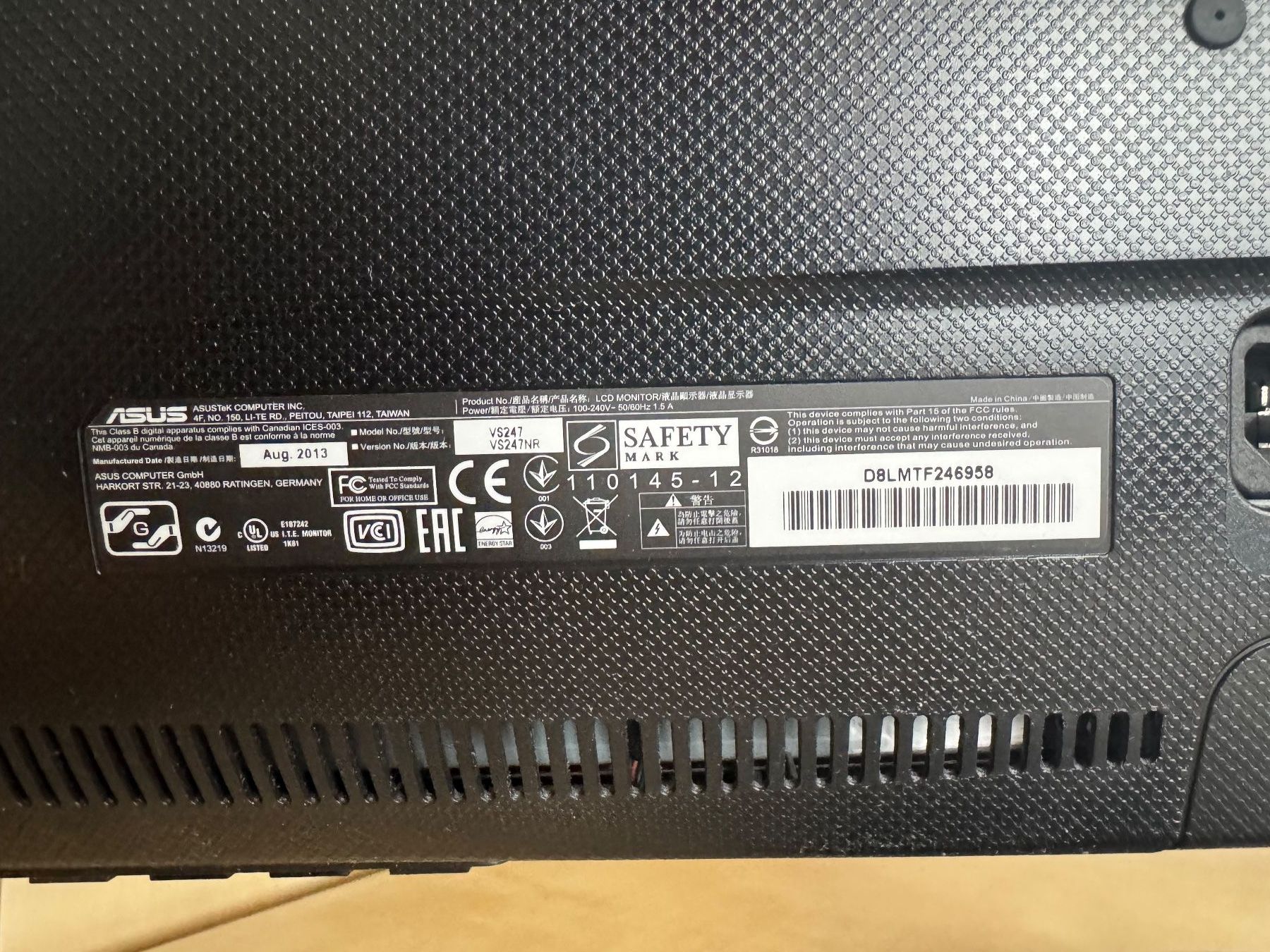 Asus PCs: PC Monitor – Gebraucht aus Luzern von luga01 2