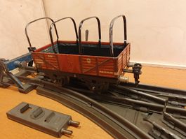 Märklin 1663 Planewagen in Spur 0, mit Zubehör