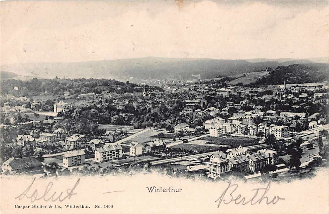 Cartes postales: Schöne alte Postkarte Bahnpost WINTERTHUR 1903 – D'occasion à Winterthur par SchatzchischtliWinti