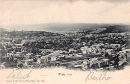 Schöne alte Postkarte Bahnpost WINTERTHUR 1903