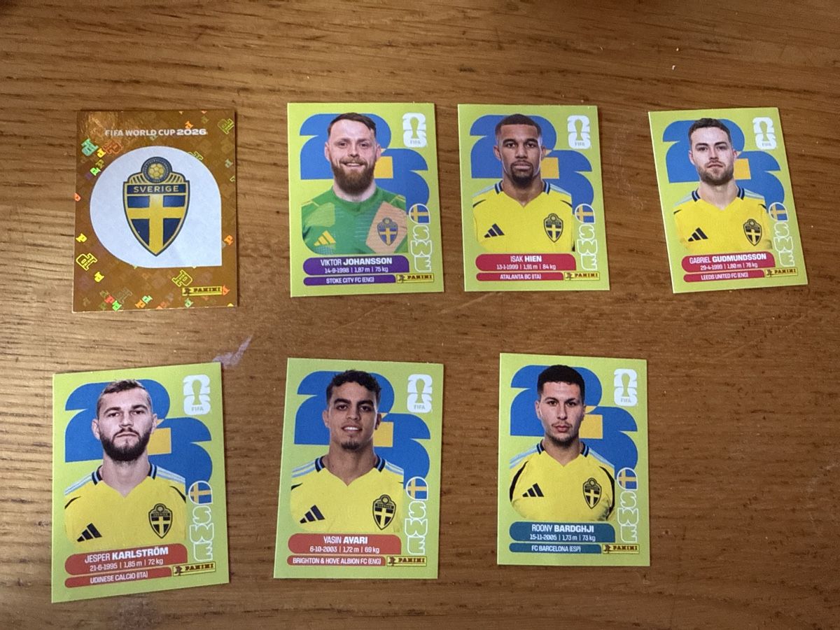 Panini Carte collezionabili: Panini 2026 SWE 7er SET – Nuovo (secondo la descrizione) da Masein venduto da Buender45