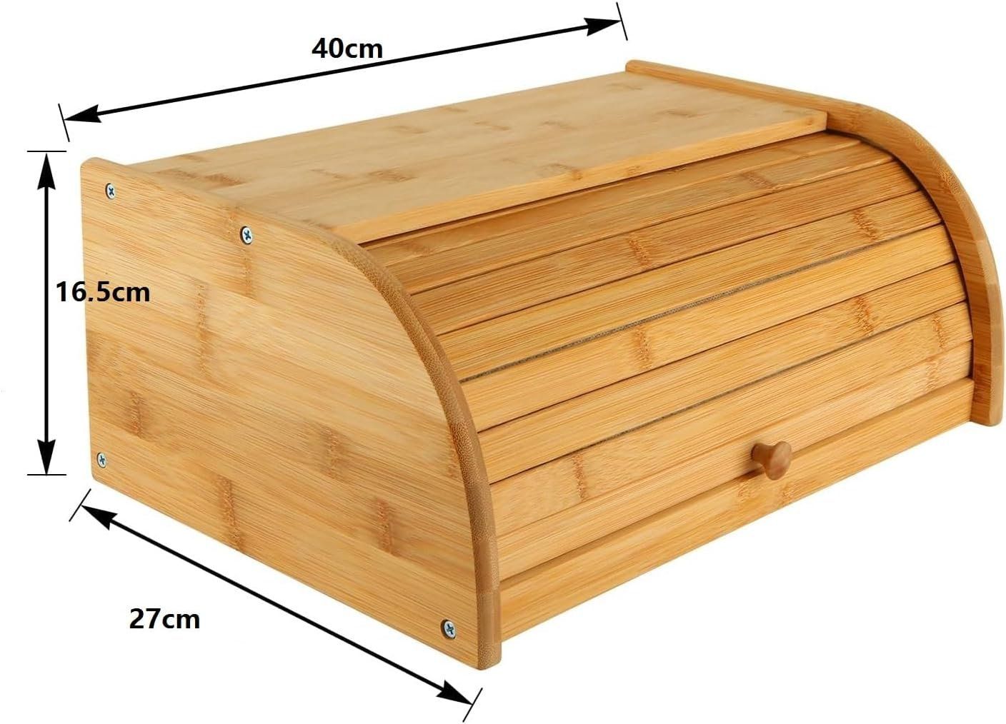 Behälter & Ähnliches: Brotkasten Bambus Holz mit Rollklappe – Neu und originalverpackt aus Genève von Top-Trend 9