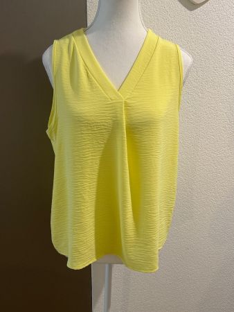 Damen kurzarm Blusenshirt gelb Gr. S