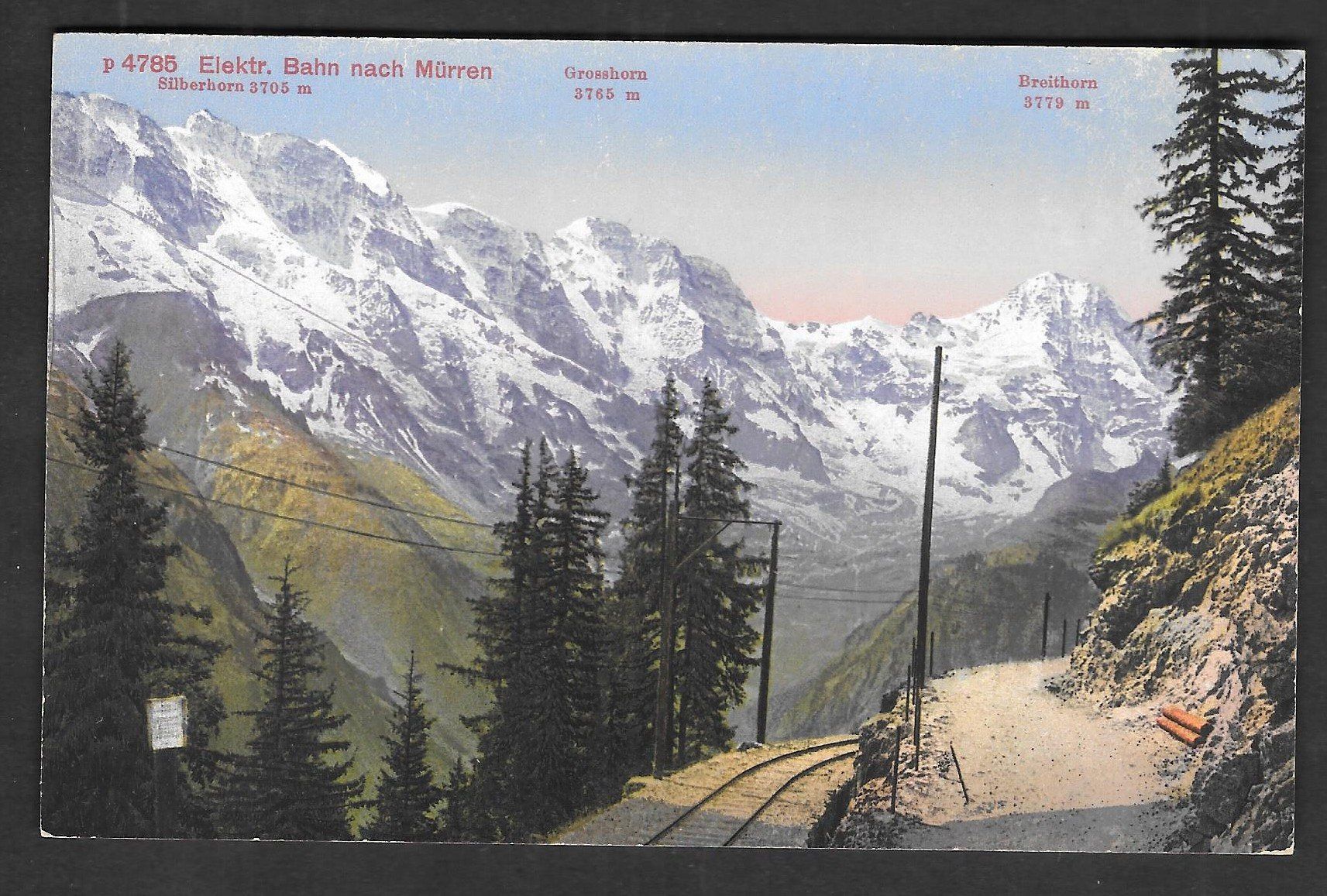 Cartoline postali: Elektrische Bahn nach Mürren – Usato da Olten venduto da clotaldi