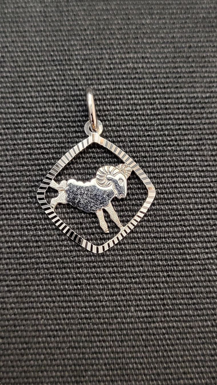 Pendentifs: Silber-Anhänger "Steinbock" – D'occasion à Basel par spinne02