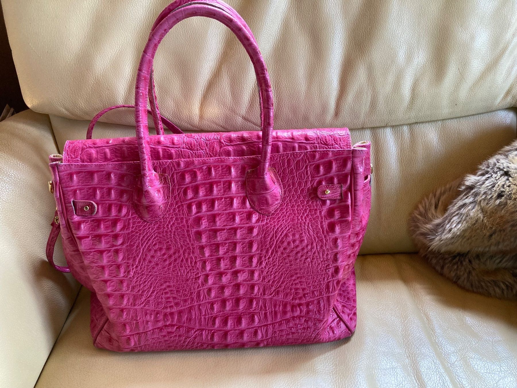 Borse da donna: Tasche mit KROKO PRÄGUNG – Nuovo (secondo la descrizione) da Langnau am Albis venduto da Judithsebi 2