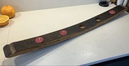 Rustikaler Kerzenhalter aus Whiskyfassdaube, Handarbeit!