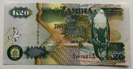 Sambia 20 Kwacha 1992 Neuwertig
